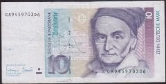 Almanya 10 Mark 1993 Çok Temiz