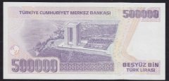 7.EMİSYON 4.TERTİP 500000 LİRA J01 758701 ÇİLALTI