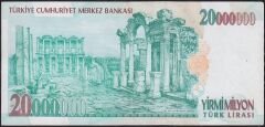 7.Emisyon 20 000 000 Lira D46 785665 Çok Çok Temiz+
