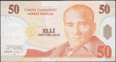 8.Emisyon 50 YTL G68 459223 Çok Temiz +