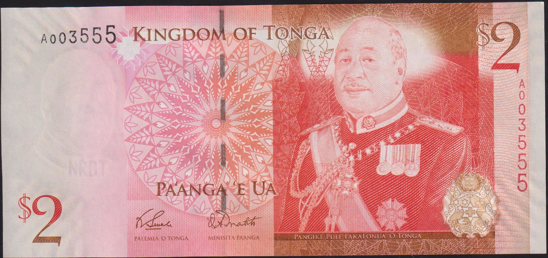 Tonga 2 Paanga 2008 Çil  A003555