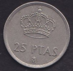 İSPANYA 25 PESETA 1982