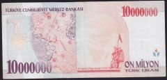 7.Emisyon 10 000 000 Lira C44 414421 Çok Temiz