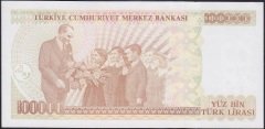 7.EMİSYON 3.TERTİP 100000 LİRA H62 258681 ÇİL
