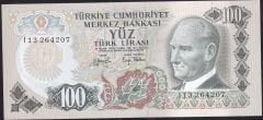 6.Emisyon 2.Tertip 100 Lira I13 264207 Çil