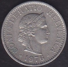 İSVİÇRE 10 RAPPEN 1976