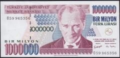 7.Emisyon 3.Tertip 1000000 Lira O59 965356 Çilaltı Çil