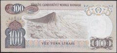 6.EMİSYON 3.TERTİP 100 LİRA J39 862381 ÇÇT ÇİLALTI