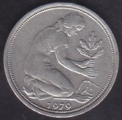ALMANYA 50 PFENNİNG 1979 G