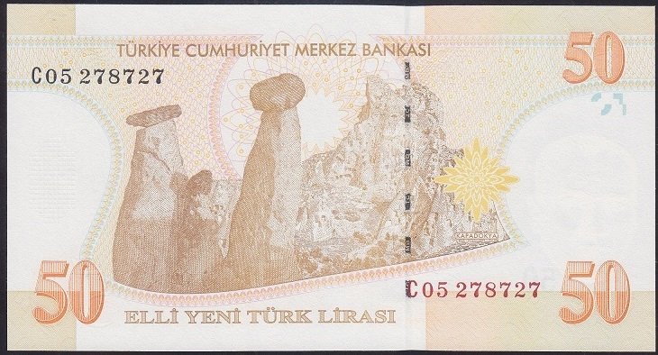 8.EMİSYON 50 YTL C05 278727 ÇİL