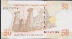 8.EMİSYON 50 YTL C05 278727 ÇİL