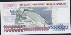 7.Emisyon 2.Tertip 1000000 Lira L89 324378 Çil
