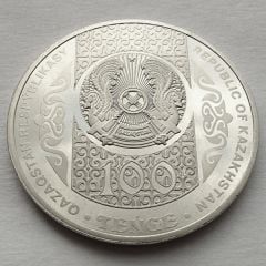 Kazakistan 100 Tenge 2021 Çil - Tilasher