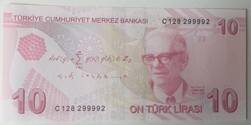 9.EMİSYON 3.TERTİP 10 LİRA C128 299992 ÇİL BLOK RADAR