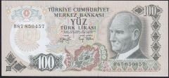 6.Emisyon 2.Tertip 100 Lira H87 850457 Çil