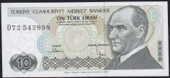 7.Emisyon 2.Tertip 10 Lira D72 542898 Çilaltı Çil
