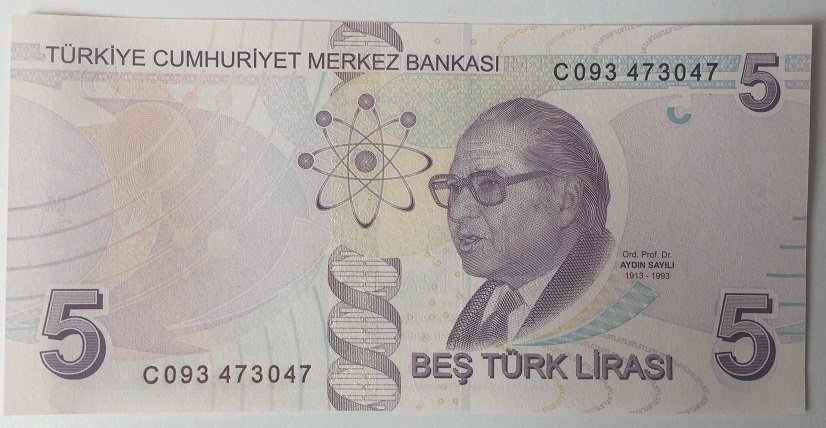 9.EMİSYON 5 LİRA 3.TERTİP C093 47 30 47 ÇİL