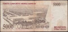 7.Emisyon 5 000 000 Lira D62 311246 Çok Temiz