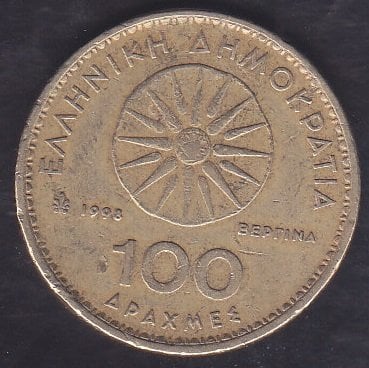 Yunanistan 100 Drahmi 1998