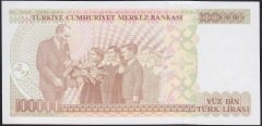 7.EMİSYON 3.TERTİP 100000 LİRA G42 959180 ÇİL eski kağıt para değerleri