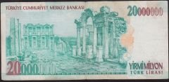 7.Emisyon 20 000 000 Lira D26 324027 Çok Temiz
