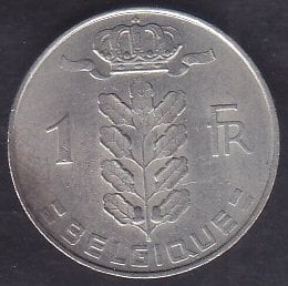 BELÇİKA 1 FRANK 1974