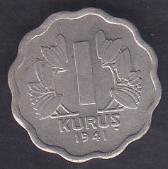 1941 Yılı 1 Kuruş Çilaltı
