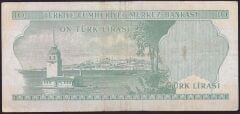 6.Emisyon 1.Tertip 10 Lira F35 097748 Çok Temiz+