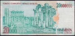 7.Emisyon 20 000 000 Lira D21 003996 Çok Temiz