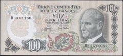 6.EMİSYON 2.TERTİP 100 LİRA H33 611603 ÇİLALTI