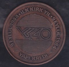 YAPI KREDİ 40.YILI - HİZMETTE SINIR YOKTUR - 9 EYLÜL 1984
