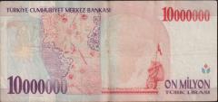7.Emisyon 10 000 000 Lira C41 839923 Temiz+