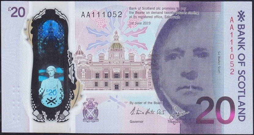 İskoçya 20 Pound 2019 Çil Polymer