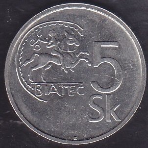 Slovakya 5 Korun 1994