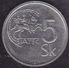 Slovakya 5 Korun 1994