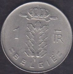 BELÇİKA 1 FRANK 1975