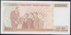 7.EMİSYON 3.TERTİP 100000 LİRA F81 461645 ÇİLALTI