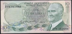 6.Emisyon 1.Tertip 10 Lira E78 362686 Çok Çok Temiz+
