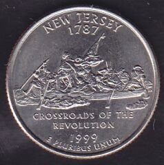 Amerika Çeyrek Dolar 1999 Hatıra New Jersey D