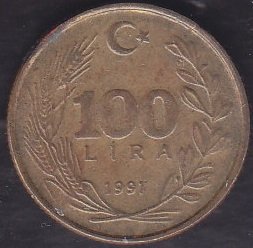 1991 Yılı 100 Lira