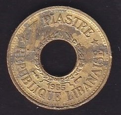LÜBNAN 1 PİASTRE 1955