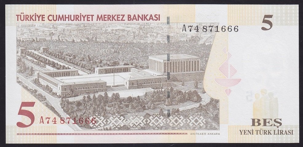 8.EMİSYON 5 YTL A74 871666 ÇİL