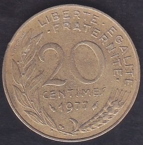 FRANSA 20 CENTİMES 1977