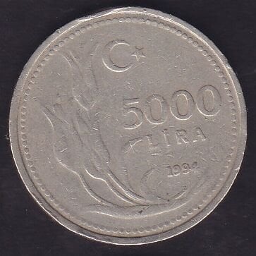 1994 Yılı 5000 Lira