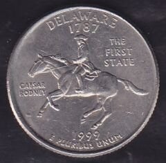 Amerika Çeyrek Dolar 1999 Hatıra Delaware P