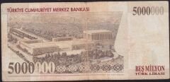 7.Emisyon 5 000 000 Lira D57 543402 Çok Temiz