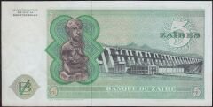 Zaire 5 Zaires 1977 Çilaltı Çil