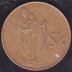 Slovakya 1 Korun 1993