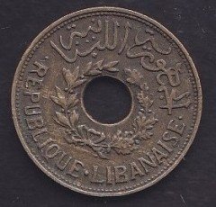LÜBNAN 2.5 PİASTRE 1940 ÇOK TEMİZ