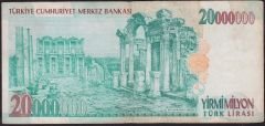 7.Emisyon 20 000 000 Lira D07 216922 Çok Temiz